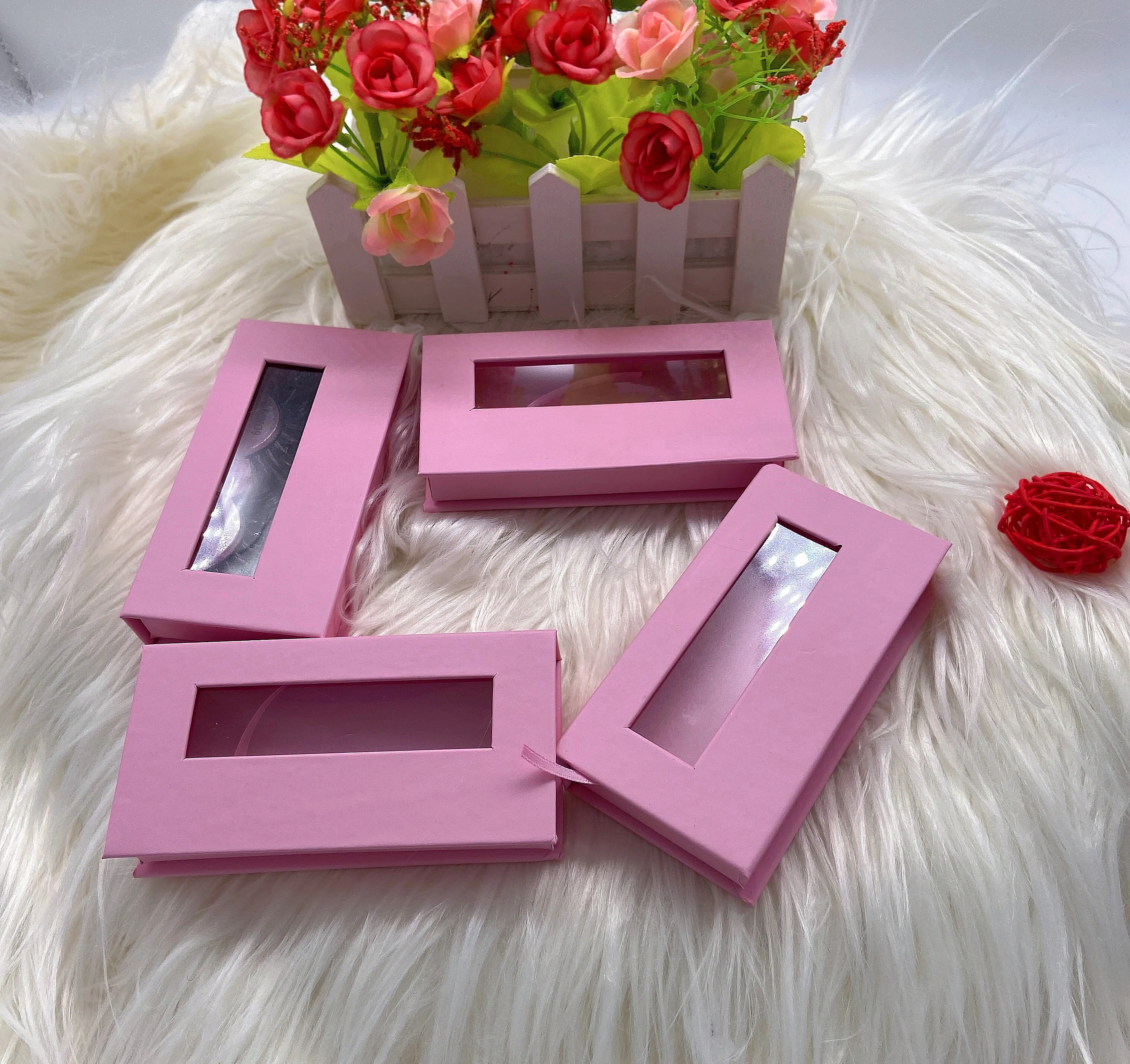 

Festind SHUYING luxury false eyelashes box empty eye lashes packaging box Paper Box, Yellow, pink, red