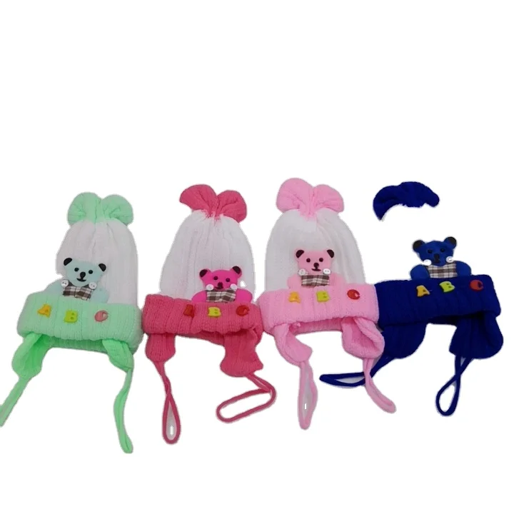 

Warm Baby caps for girl for boy cheap price, Mixed color