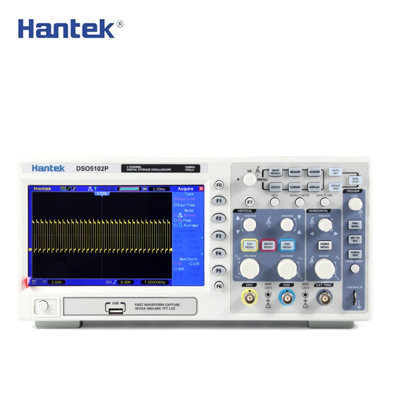 

Hantek 3in1 Digital Oscilloscope+Waveform Generator+Multimeter USB Portable 2 Channels 40mhz 70mhz Multifunction Test Meter