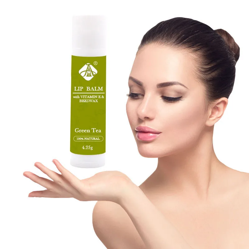 

AH Wholesales Green Tea Peppermint Beeswax Moisturizing Chapstick Lip Blam for Valentine