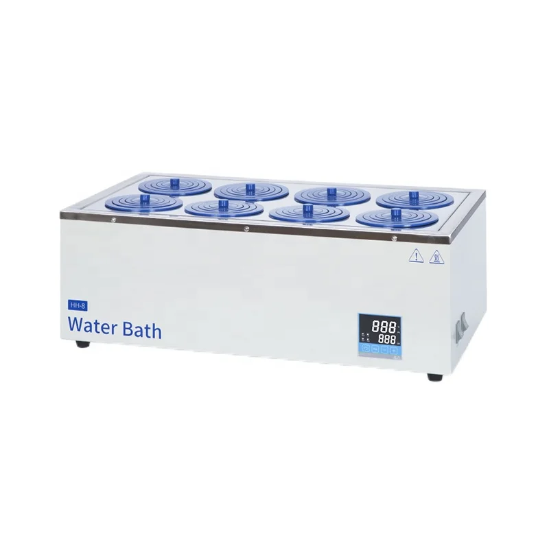 

HH-8 Magnetic Stirring water bath laboratory 24L Stainless Steel Liner Thermostat Tank 8 Hole thermostatic Water Bath