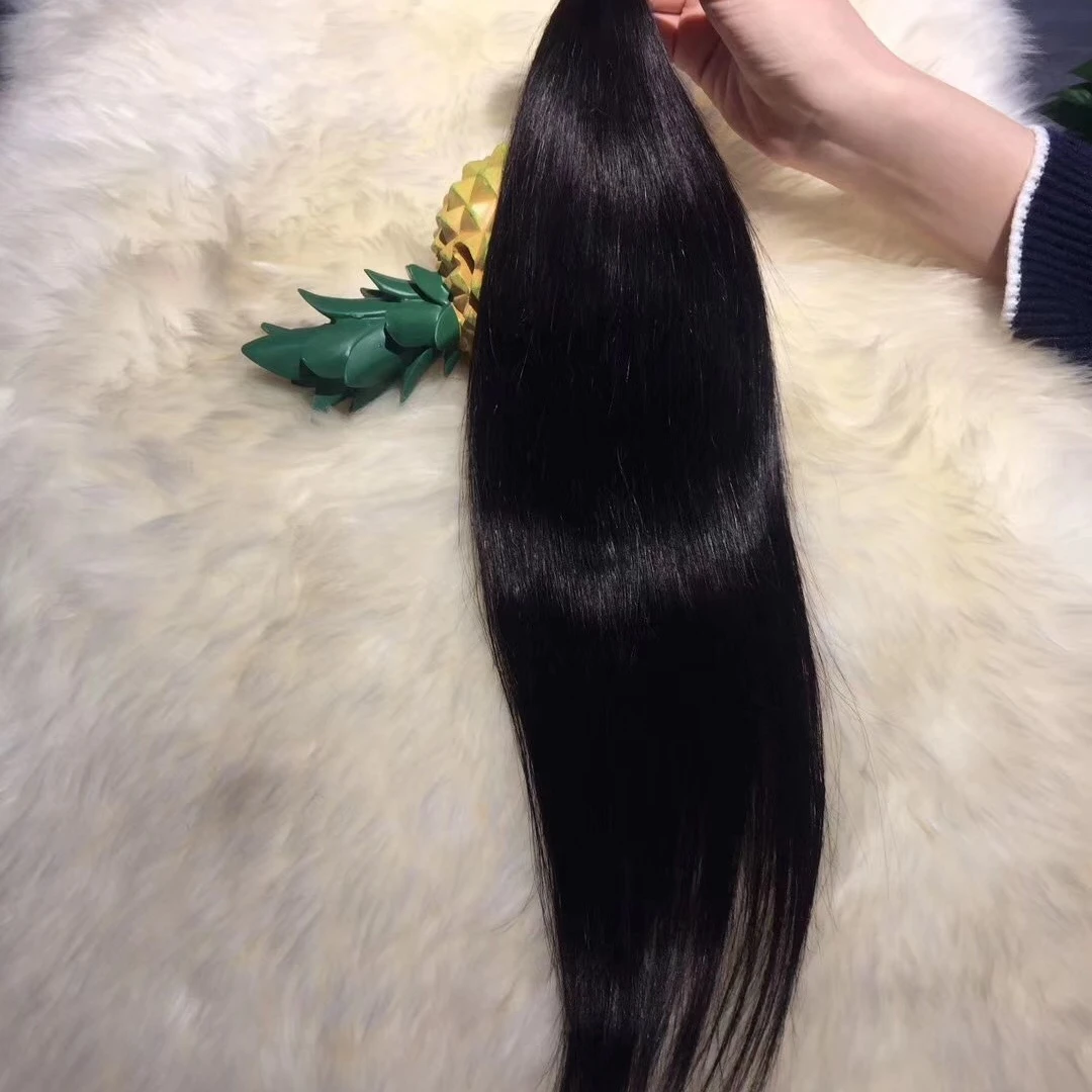

China Natural Color Long Black Lace Straight Hair Wig For Women