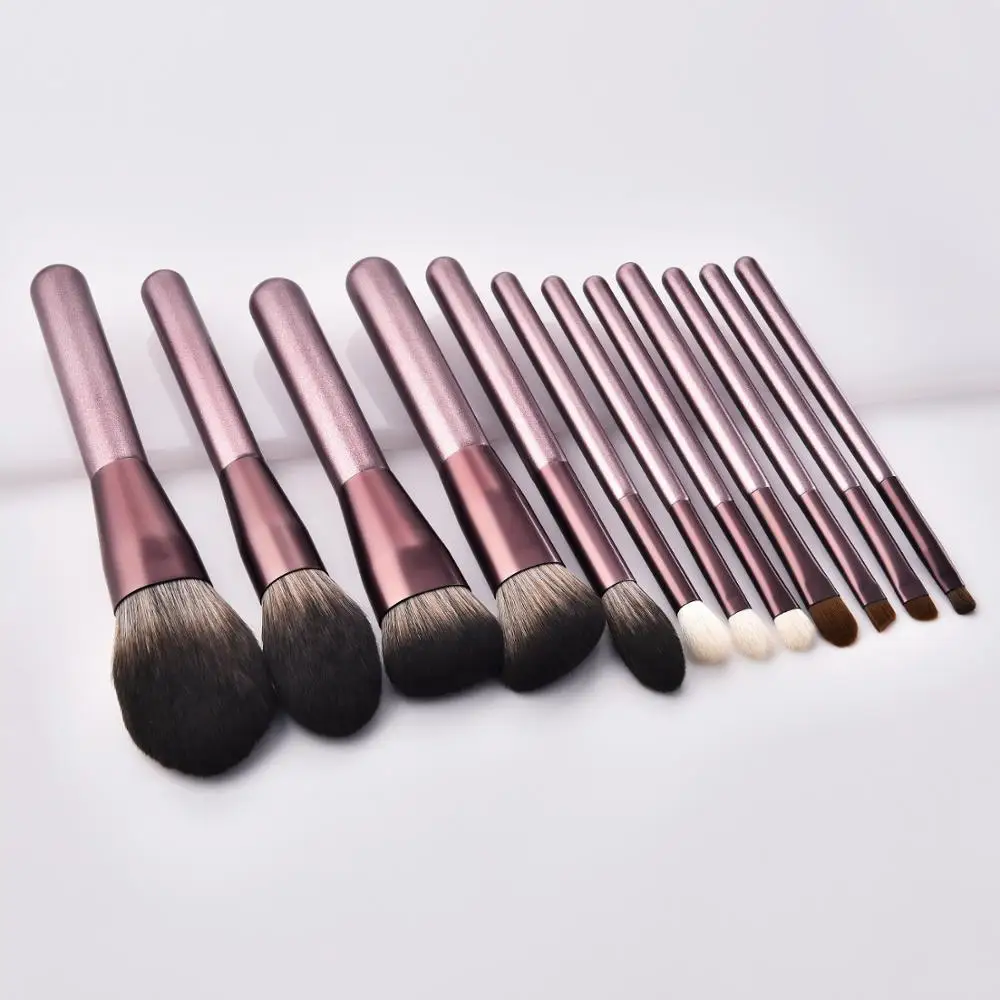 

Women's Fashion Makeup Brushes Set Wooden Foundation Eyebrow Eyeshadow Brush Cosmetic Brush Tools Pincel Maquiagem