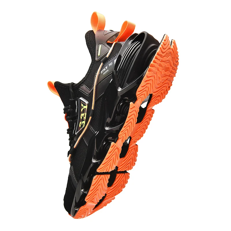 

Lightweight Blade Sport Basketball Shoes Absorption Ultra-Light Soft Bottom Trainers Men Running Shoes Shock Sneakers For Men, Black
