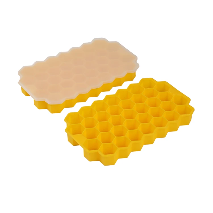 

Unique honeycomb food grade silicone ice cube mold silicone ice tray, Customizable