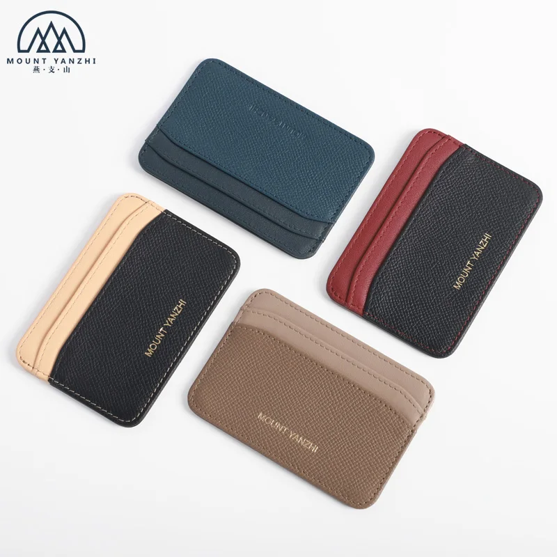 

Slim Classic Genuine Leather Card Holder Case, Customized color