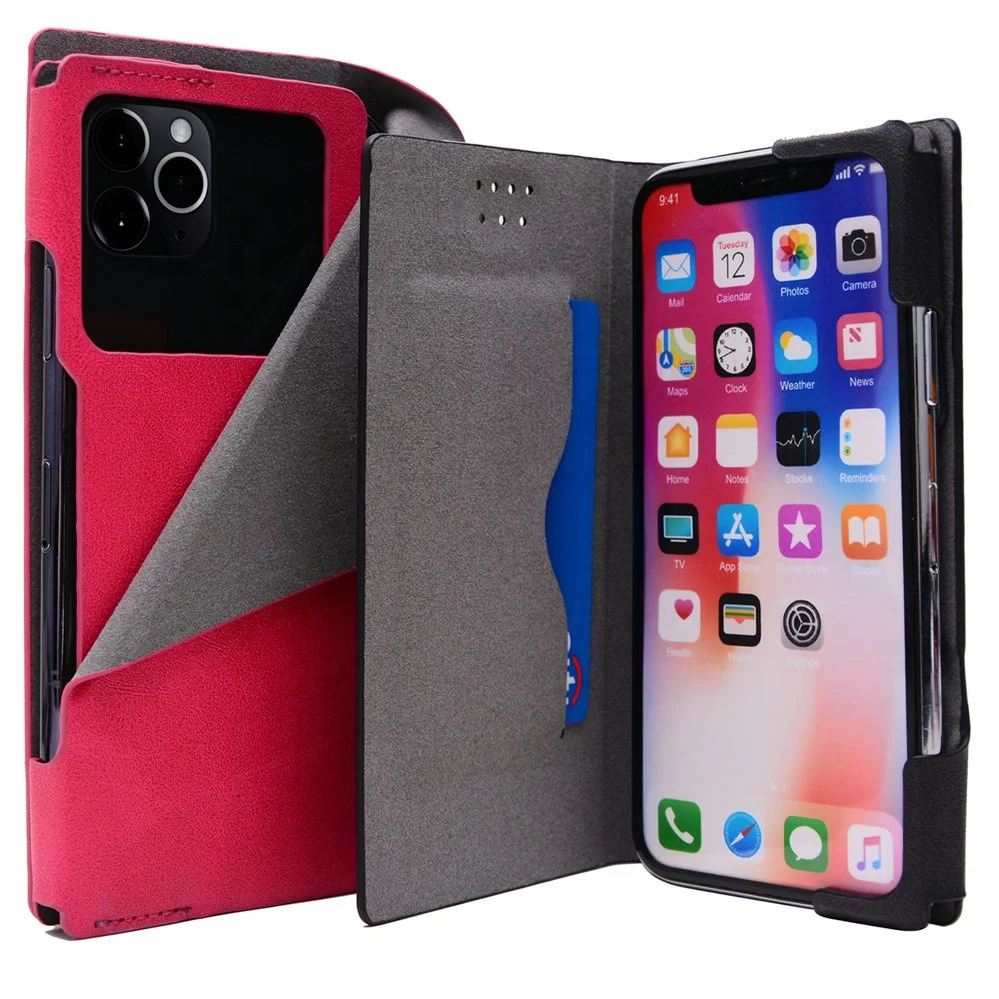 

Lovely Handmade Leather Universal Mobile Phone Case Cover Bag for iPhone Samsung