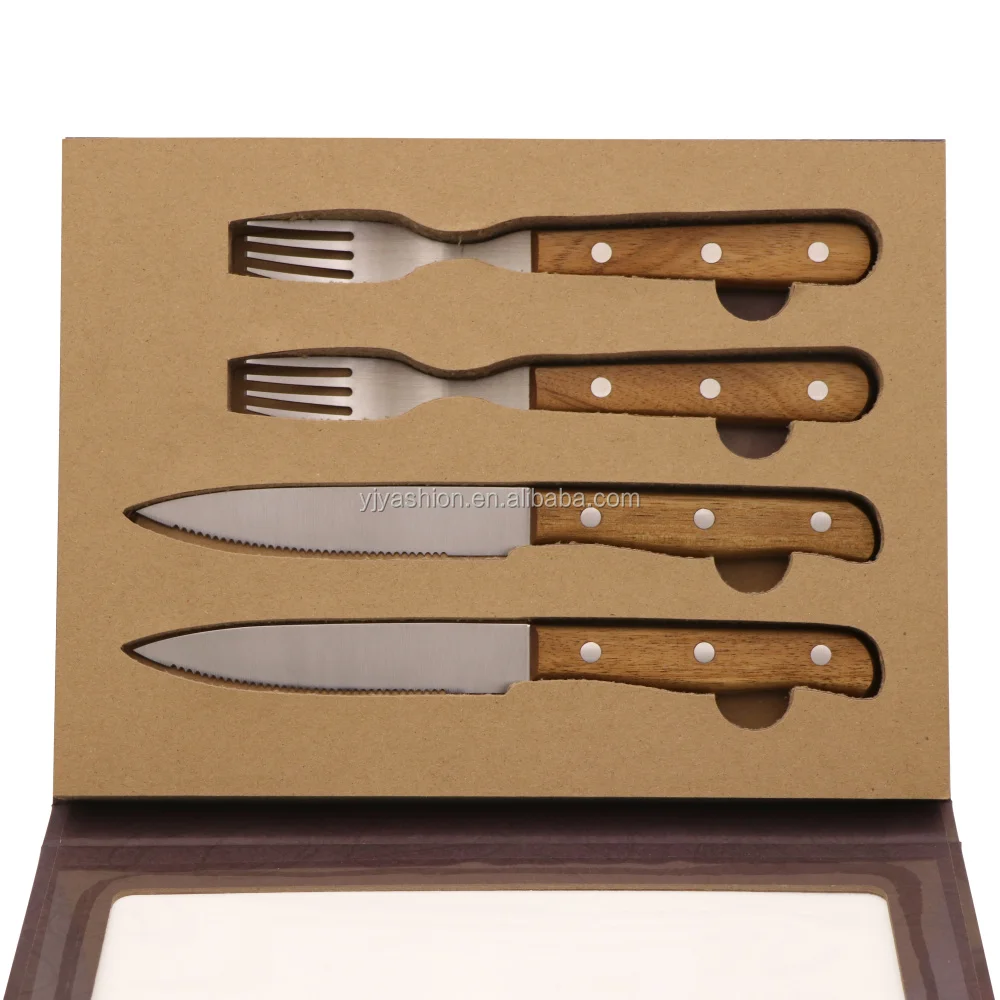 Steak Knife And Cutlery Set With Micro Serrated Edge - German Carbon ...