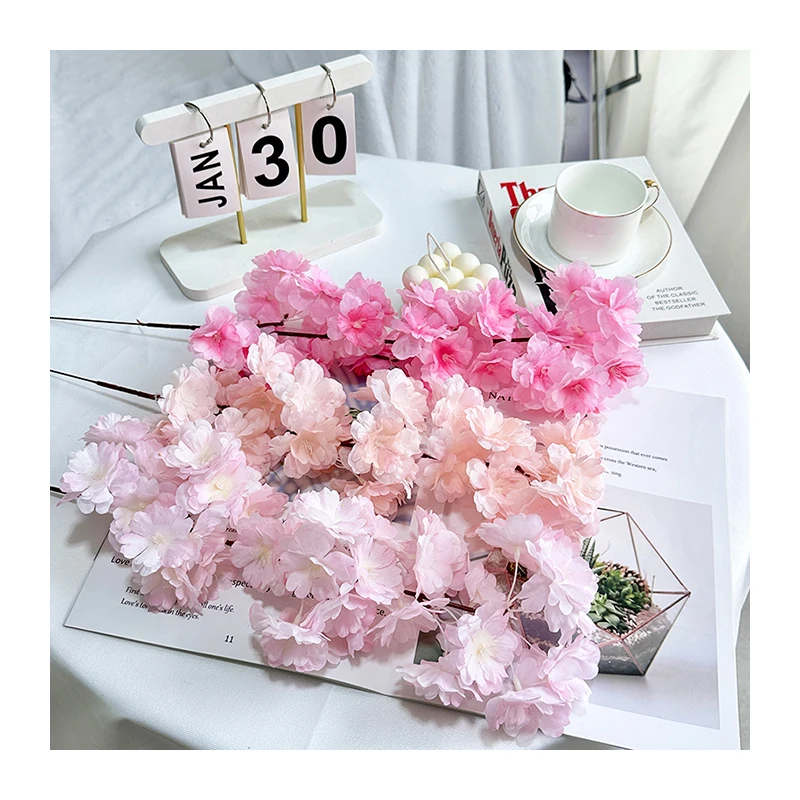 

QYY-601 Factory wholesale high quality silk wedding decoration interior decoration small cherry blossom