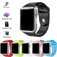 

High Quality Big Battery smart watch A1 touch screen camera wireless smartwatch for Android