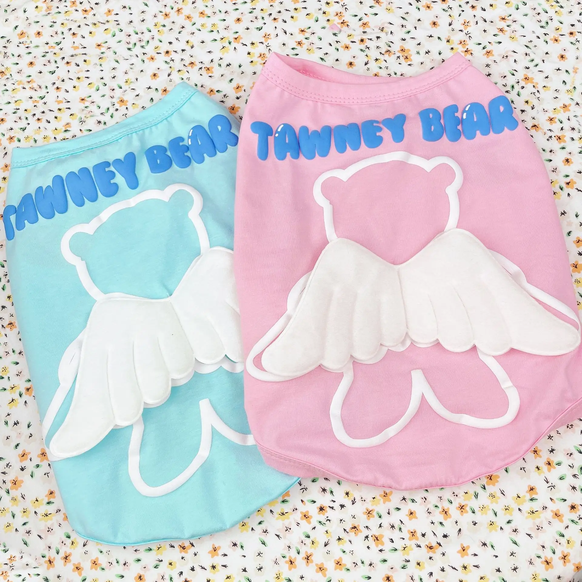 

Hot summer thin dog vest wings pet clothes dog shirt