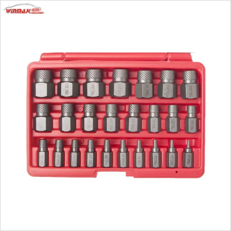 

Local stock in America! Winmax 25 Pcs Screw Extractor Set Multi Spline Studs Pipes Screw Fittings Removal Extractor Tool Kit