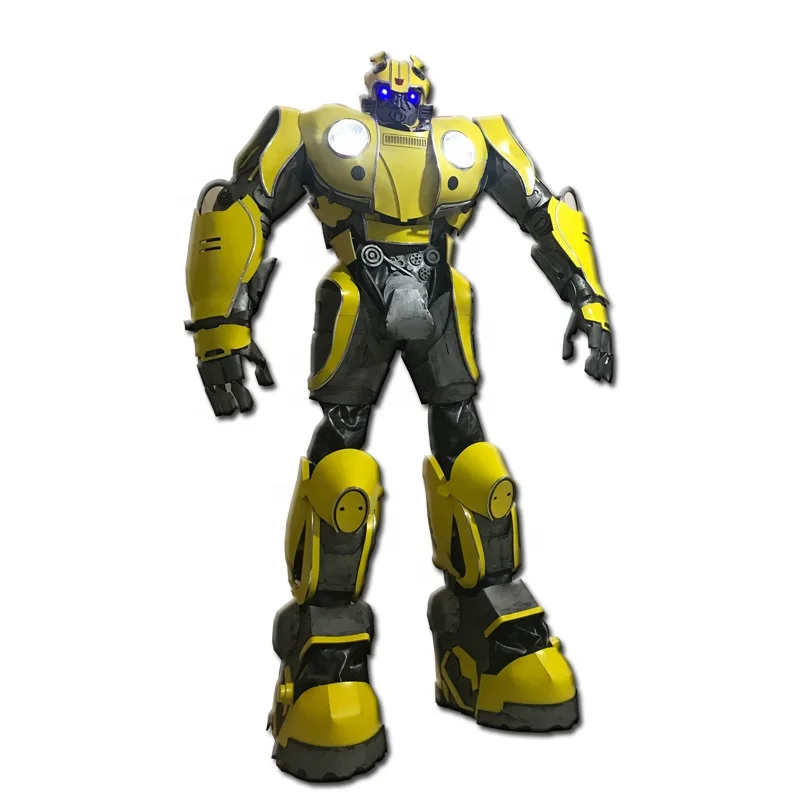 

Hot Sale Attractive Realistic Hot Sale Yellow Robot Costume Performance Cosplay Robot Armor