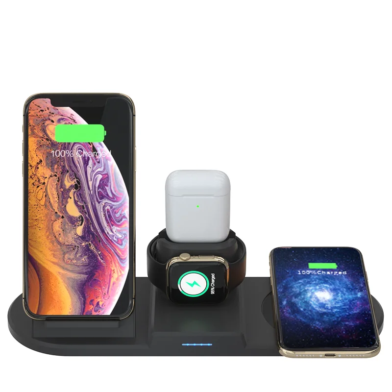 

New products quick wireless charger 4 in 1 30w, Black