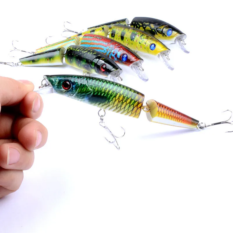 

1Pcs 14cm/21.7g Multi Jointed Sections Fishing Lures Hard Bait Lifelike Artificial 2 sections Wobblers Crankbait Pesca Tackle