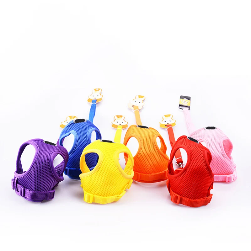 

Breathable No-pull Pet Dog Harness Vest Puppy Harness and Leash Set, Blue,pink,red,purple,orange,yellow,rose,black