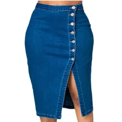 OEM Fashion hot selling jean skirts woman denim sk