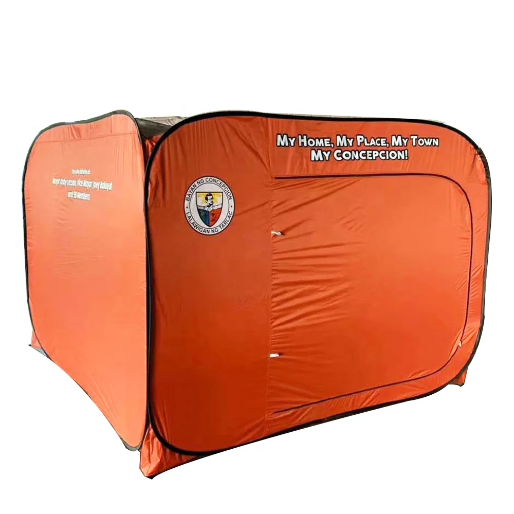 Portable mobile pop up refugee tent emergency evacuation shelter tent