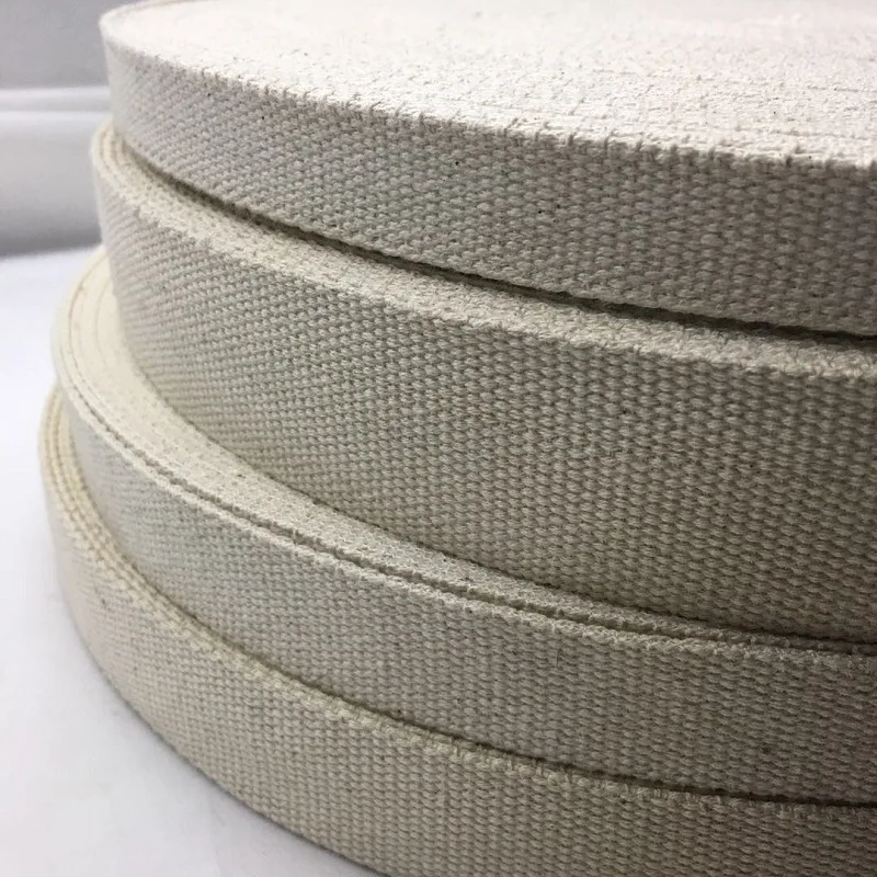 

custom wholesale woven webbing cotton 1.5CM 3.2CM 2 inch cotton webbing tape wholesale for bag