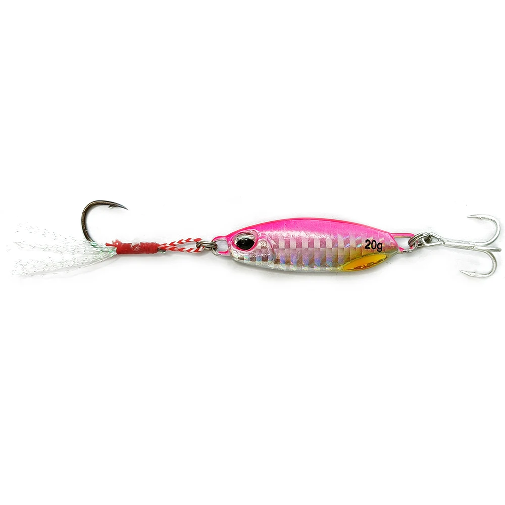 

Leading 5.2cm 20g Lead Fish Artificial Metal Bass Lure Fishing Lure Speed Sinking Lures Baits, 6 colors bait jig
