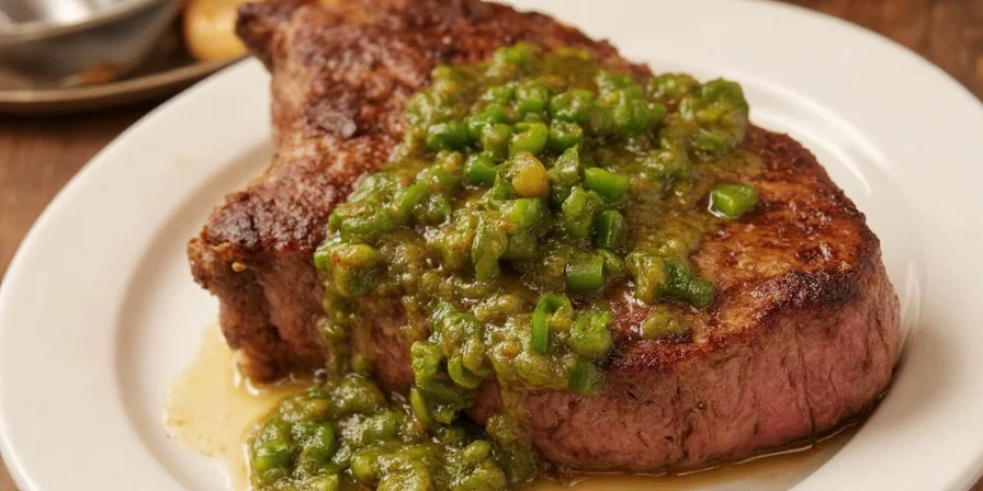 Cumin and citrus zest seasoned steak