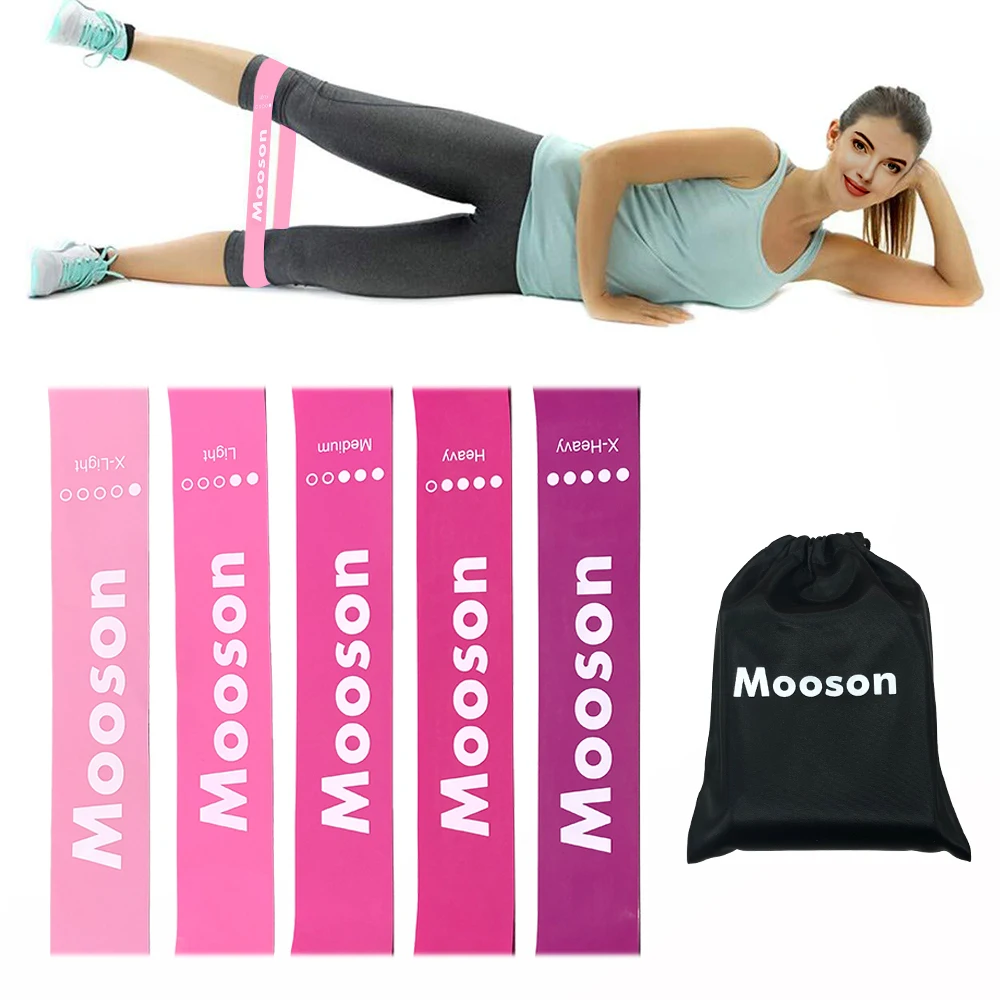 

Resistance Bands, Exercise Workout Bands for Women and Men, 5 Set of Stretch Bands for Booty Legs