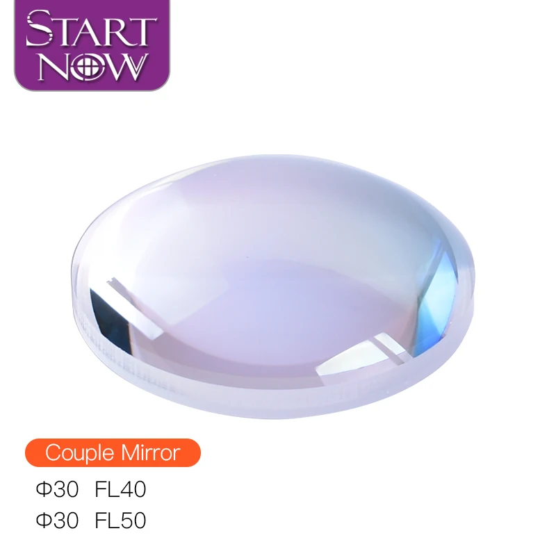 Startnow YAG Laser Couple Mirror D30 FL40 50mm Fused Silica Quartz Laser Marking Machine Coupling Lens