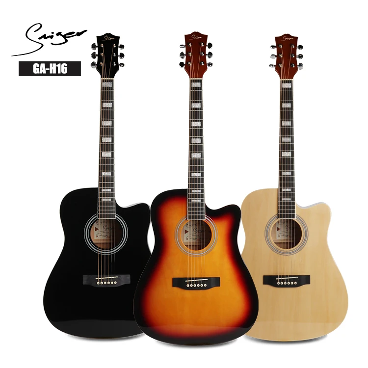 

Smiger wholesale acoustic guitar electric available  GA-H16