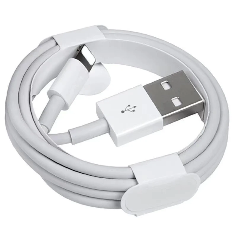 

Factory TPE white 1M High quality pure copper strip aluminum foil charging original cable for iphone, White or oem