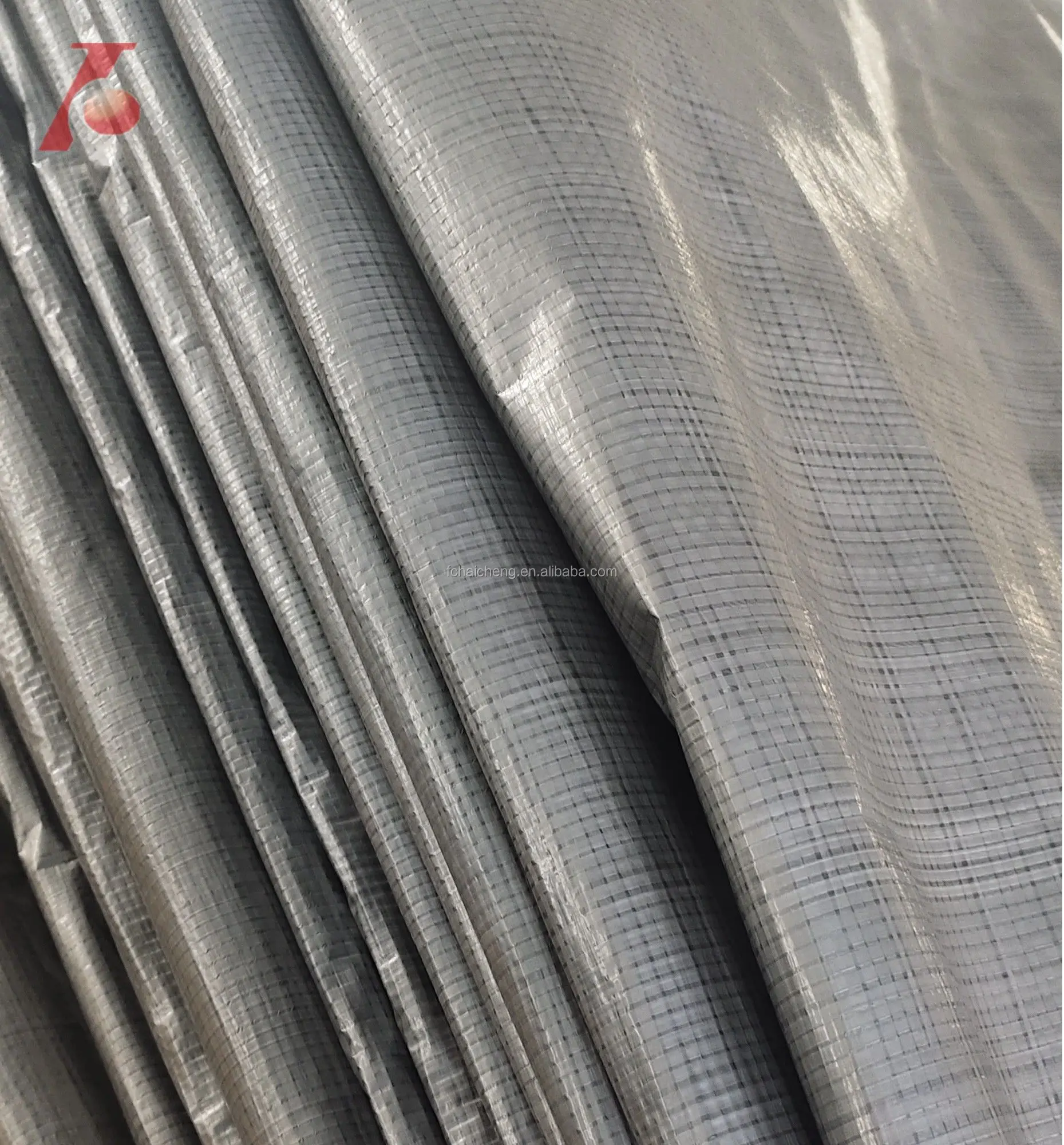 Silver & black pe tarpaulin Waterproof polyethylene tarpaulin sheet tent material