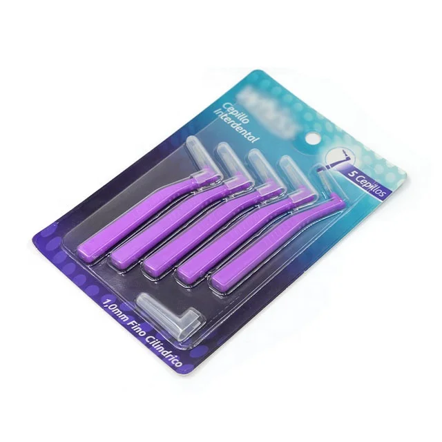 

5PCS L shape Non slip Handle PP Plastic Portable Nylon Dental Floss Interdental Brushes 2021, Orange, green, yellow, pink, blue
