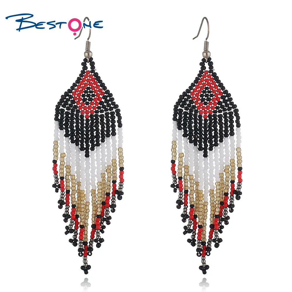 

Bestone 2022 New Arrival Latest Luxury Korean Fashion Seed Bead Earring For Women