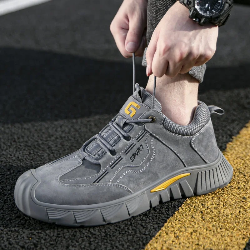 

GUYISA Soft Wear Resistant Safety Shoes Outdoor Sports Steel Toe Safety Shoes