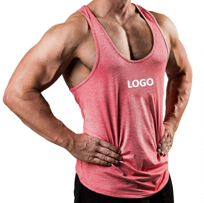 

Best Selling Popular Men Solid Color V Neck Sleeveless Top T Shirt Sports Fitness Gym Bodybuilding Vest, As pictures
