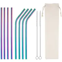 

Amazon Hot Sell Eco Reusable Drinking Straws Stainless Steel