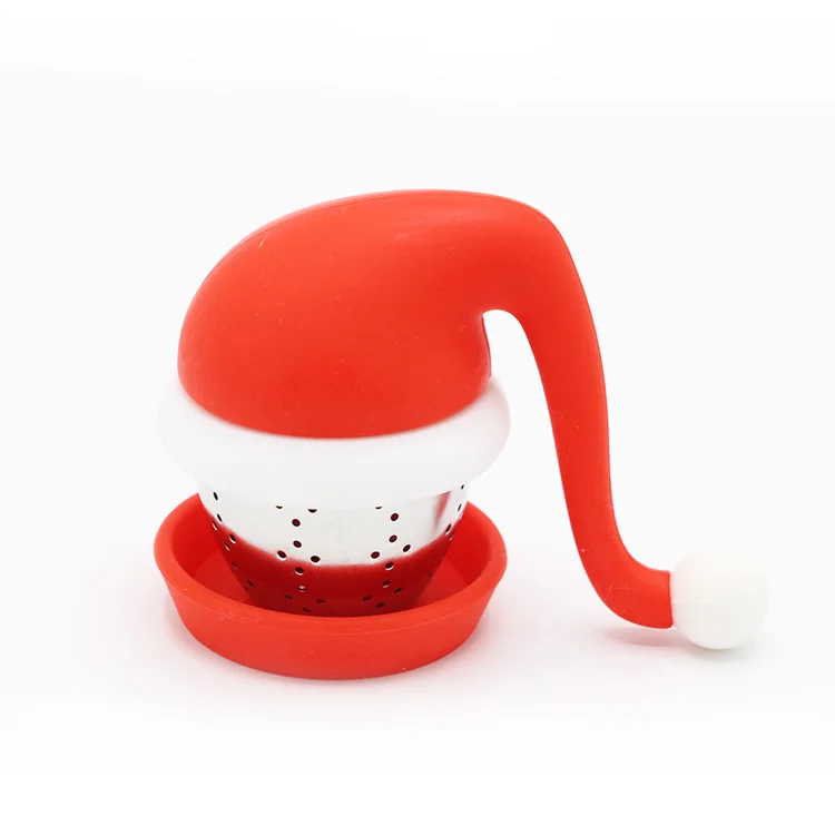 

Silicone Christmas hat Shaped Tea Infuser Best Gift For Tea Lover And Christmas, Customised