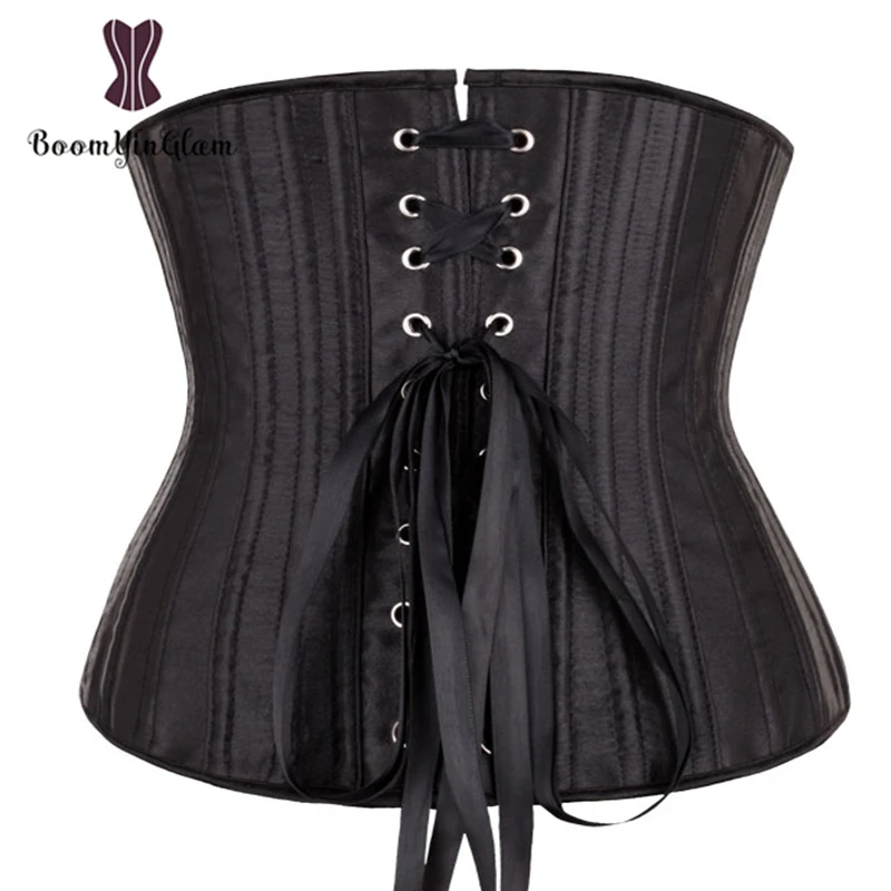 

Simple Design Cheap Price Satin Underbust Corset 26 Steel Boned Women Brocade Outfit Slim Shaper