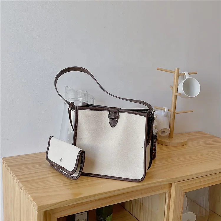 

Wholesale Korean Fashion Casual Women Handbags Simple Shoulder Bag Women Mini Canvas Tote Bag Women Canvas Bag