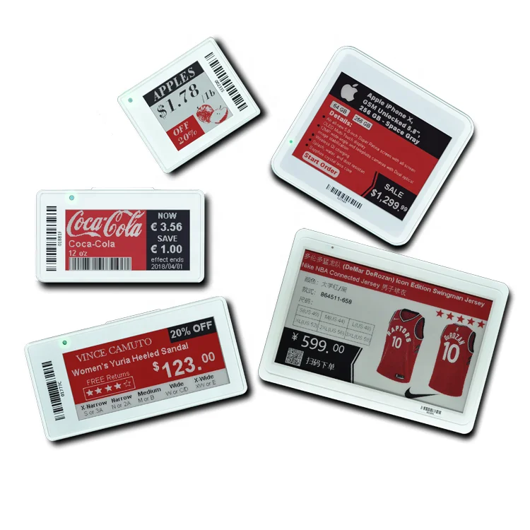 

Digital Eink Display Supermarket ESL System Electronic Price Tag Wireless Shelf Label RFID 433MHz Demo Kit