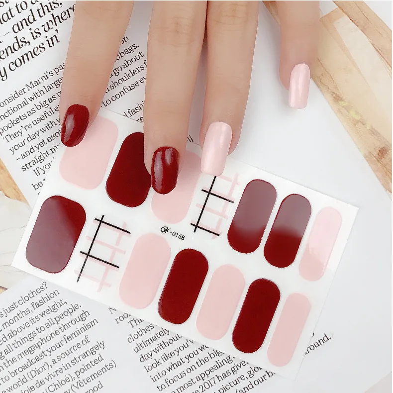 

Wholesale Non-toxic Popular Nail Wraps Special Pattern Nail Stickers, Photo shown