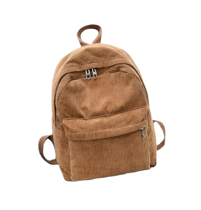 

Corduroy Backpack Fashion Women School Backpack Pure Color Women Backpack Teenger Girl School Bags Female Mochila Bagpack Pack