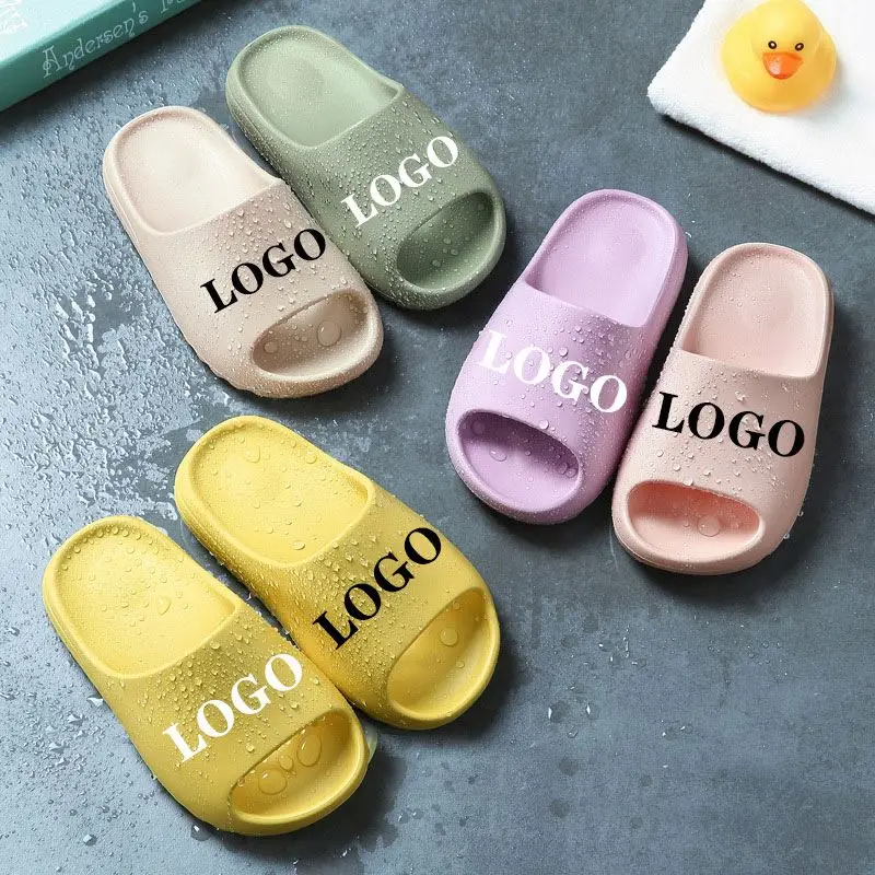 

Original Custom Brand Kids Sandal Slippers colorful cute EVA Children's clogs shoe slide strap slides infant water shoes