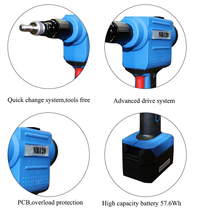 electric rivet nut gun riveting tool