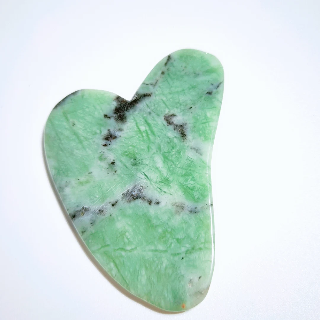 

Hot Sell Spiky Xiuyan Jade massage therapy apparatues New shape gua sha stone