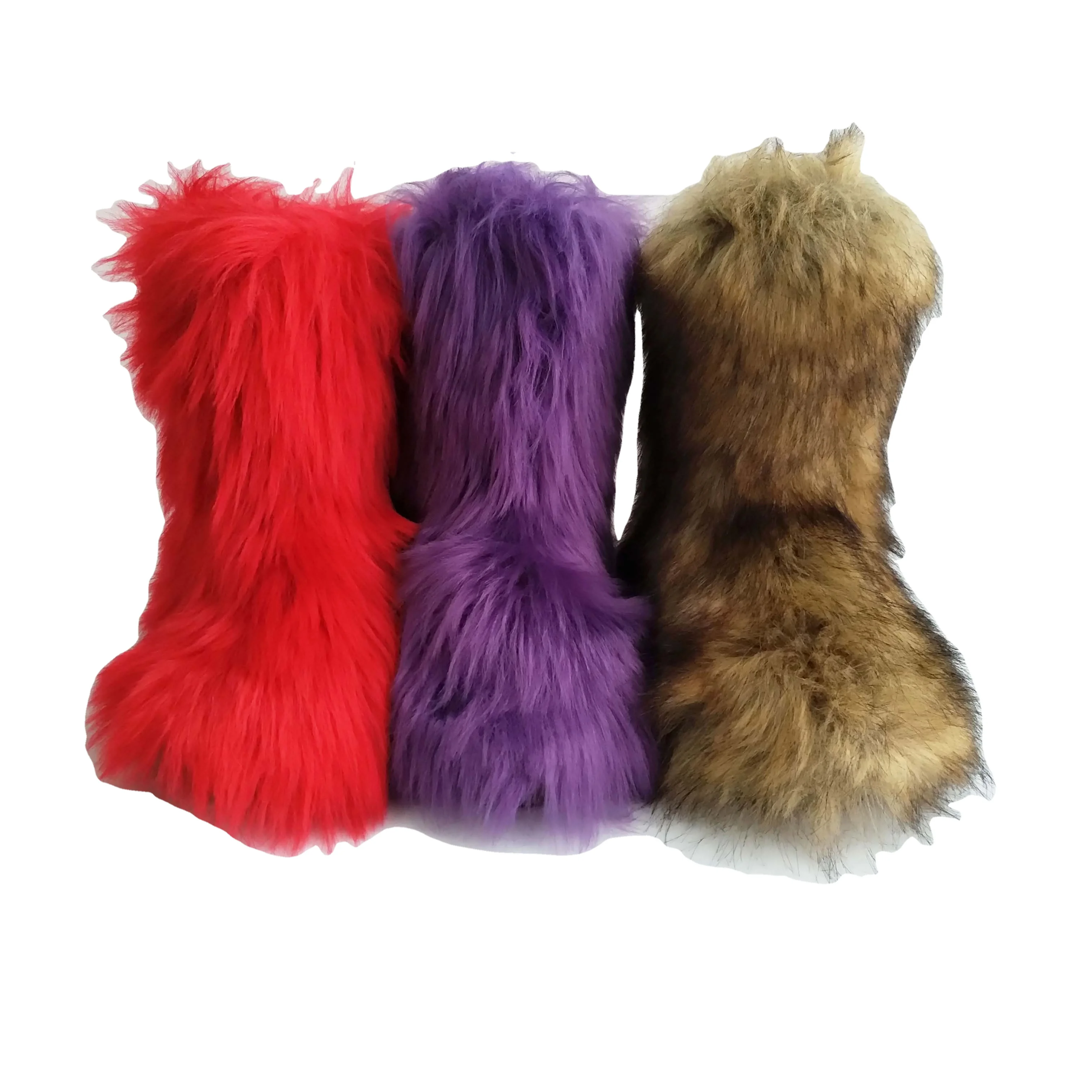 Gift for Christmas Wholesale Ladies Faux Furry Fluffy Winter Faux Fur Indoor Slipper Boots for Women