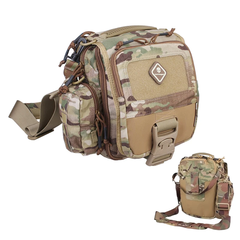 

Emersongear Camouflage Hiking Tactical Travel Bag Outdoor Molle Military Army Messenger Bag, Bk / cb / fg / mc / aor1