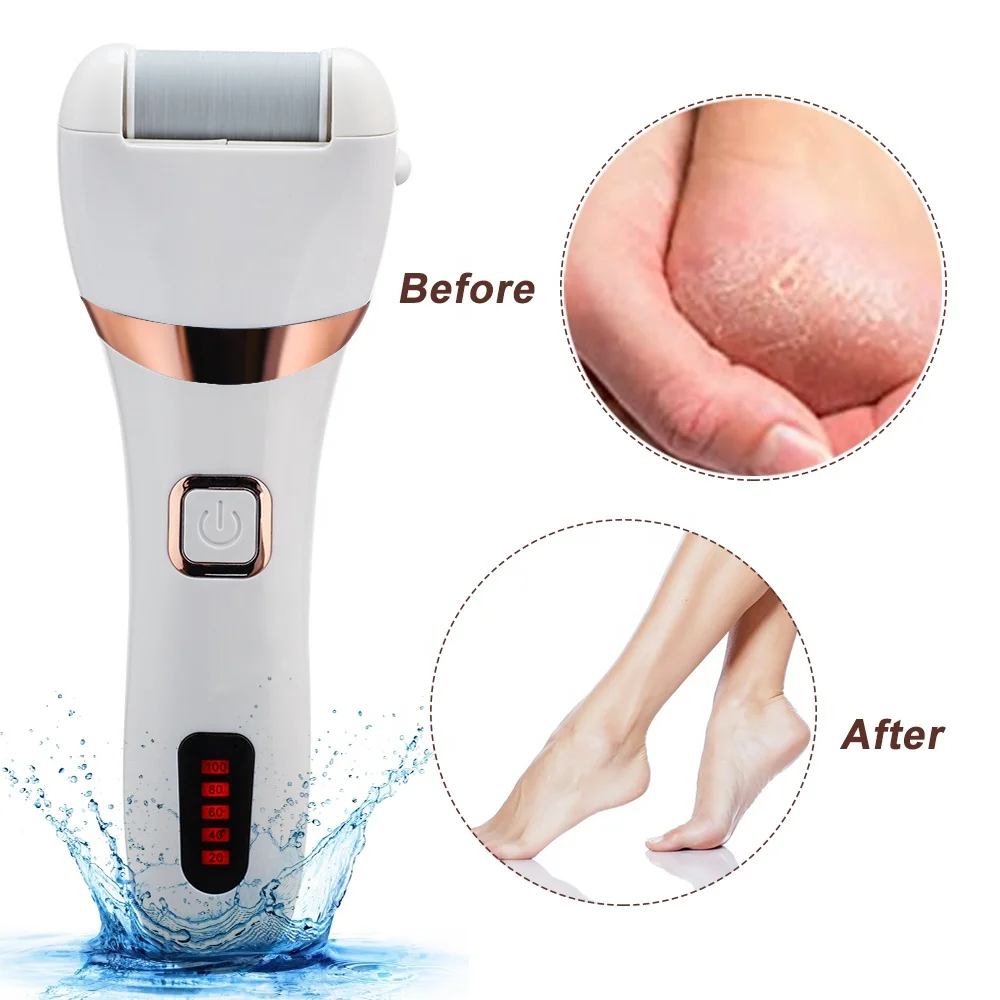 

2021 Portable Home Use Pedicure Tools Professional Foot Care Electric Grinder Pedicure Electric Foot File Callus Remover, White