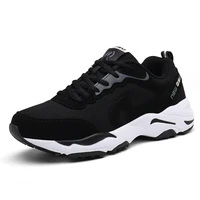 

Men Sneakers Soft Walk Trendy Sports Black Shoes Man Smart Casual Shoe Upper Sport