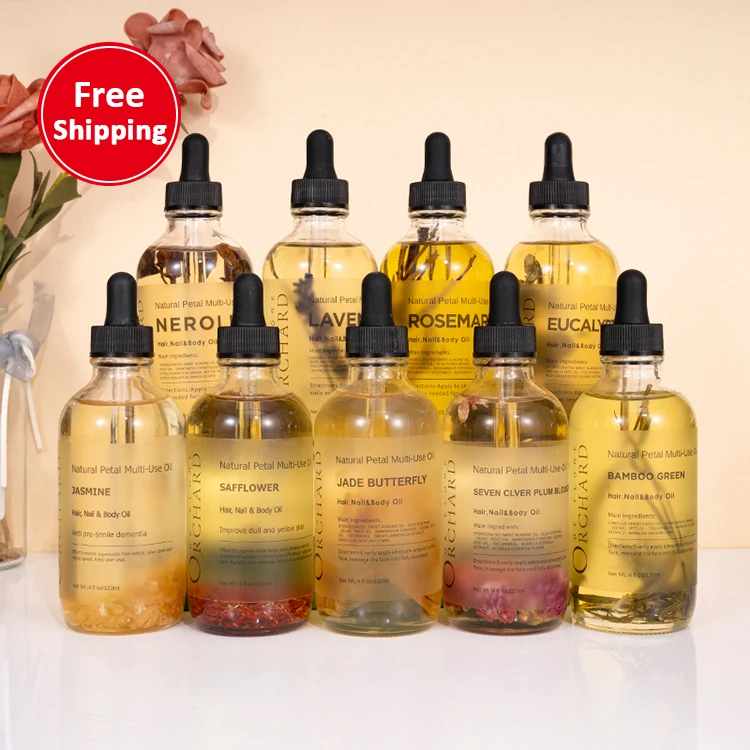 

High quality essential oil manufacturer 100% organic pure private label 120ml jasmine rose fragrance hair face body massage oils