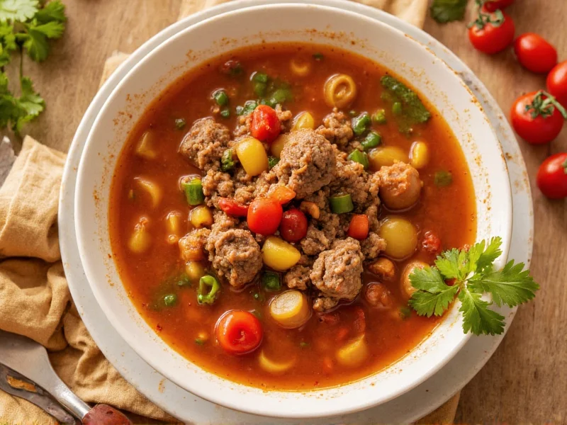 Perfect Ground Beef Vegetable Soup Recipe & Tips
